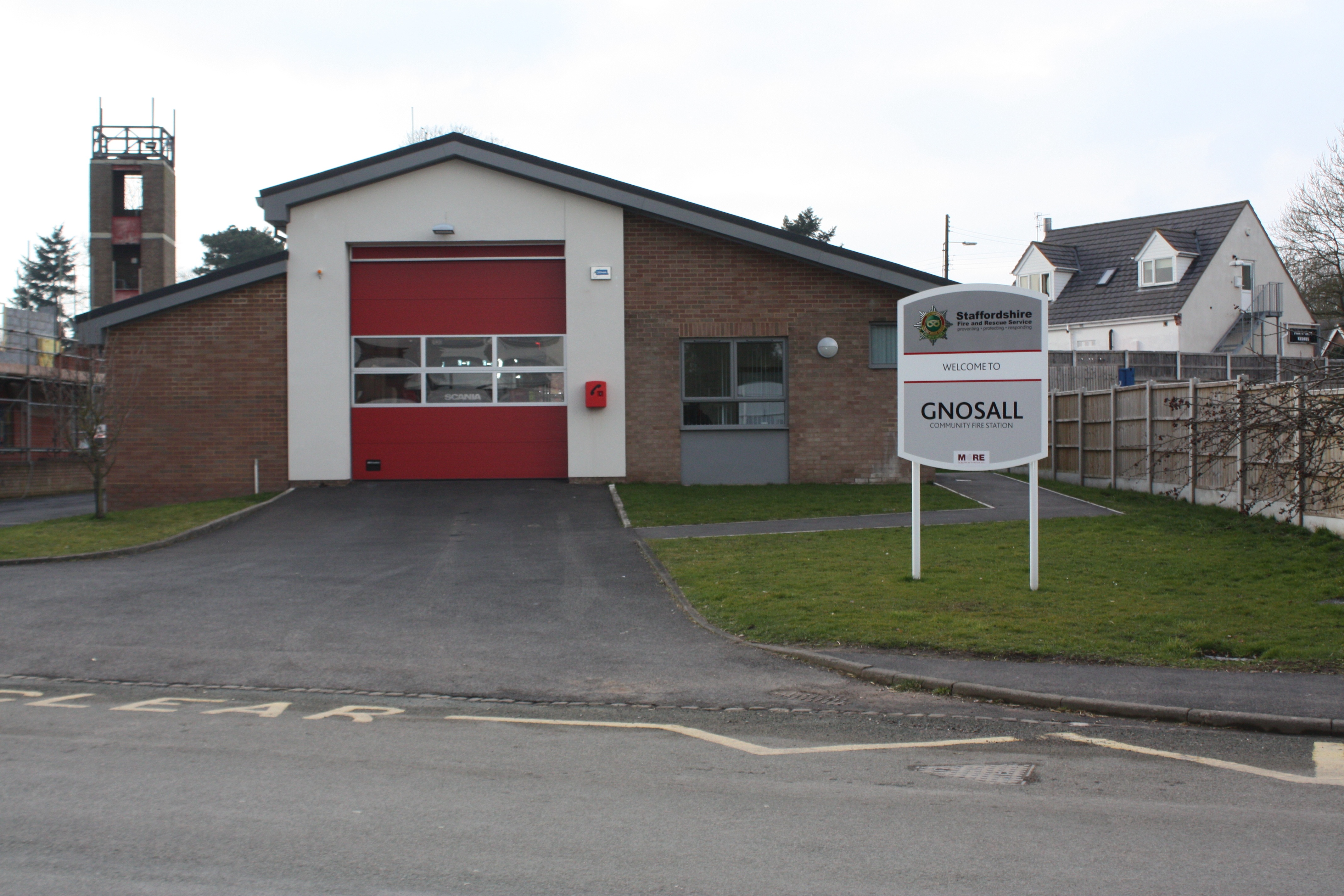 Gnosall Fire Station exterior