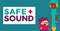 Safe+Sound logo with animated characters