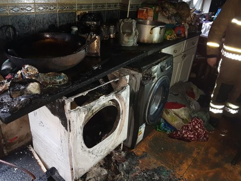 Burnt out washer dryer