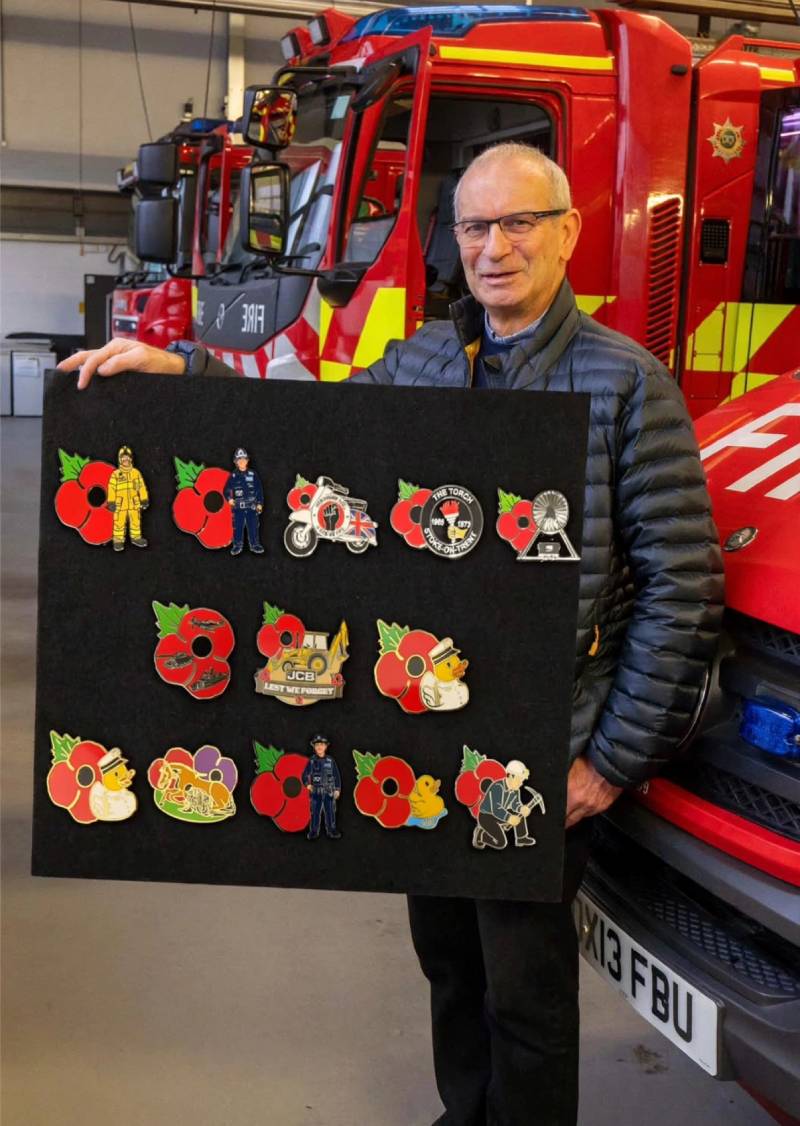Kelvin Chell with poppies
