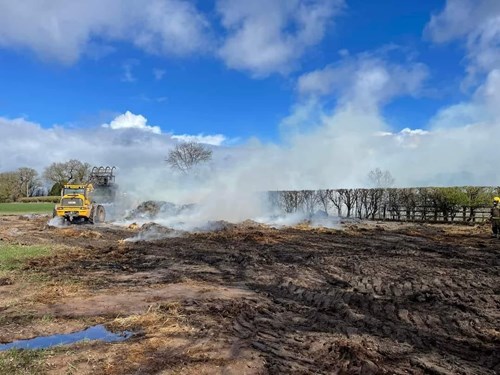 Scene following the fire