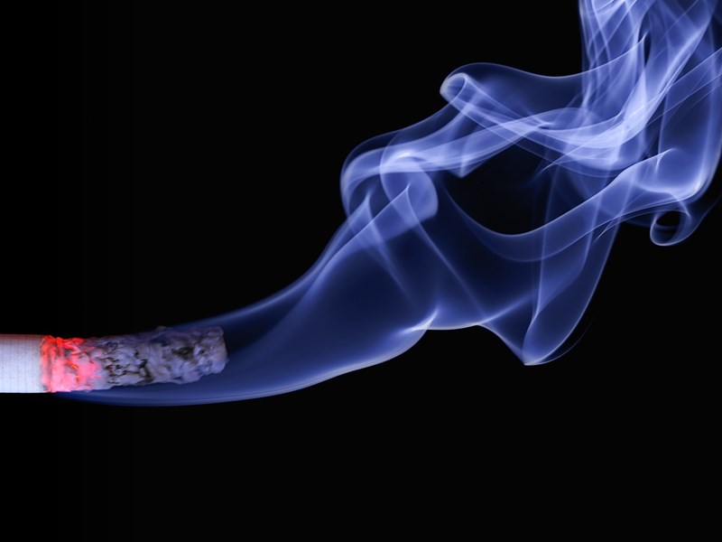 Smoking cigarette