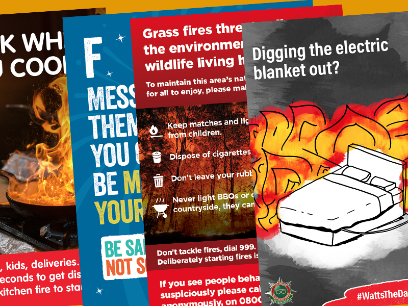 Campaign assets from leading SFRS campaigns in 2020 / 2021