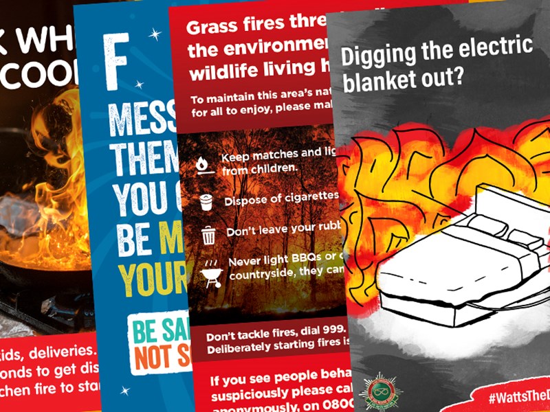 Campaign assets from leading SFRS campaigns in 2020 / 2021