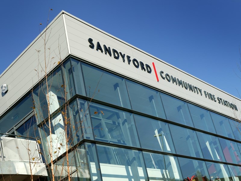 Sandyford Fire Station exterior